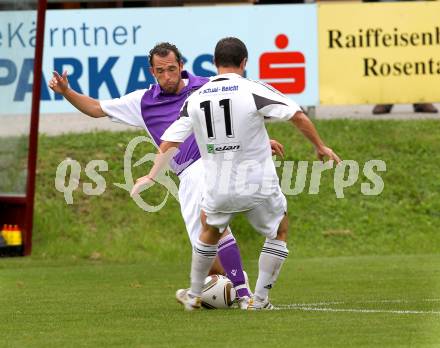 Fussball. KFV Cup. SV Ludmannsdorf gegen SK Austria Klagenfurt. Durnik Daniel (Ludmannsdorf), Prawda Christian (Klagenfurt). Ludmannsdorf, 7.9.2010.
Foto: Kuess
---
pressefotos, pressefotografie, kuess, qs, qspictures, sport, bild, bilder, bilddatenbank