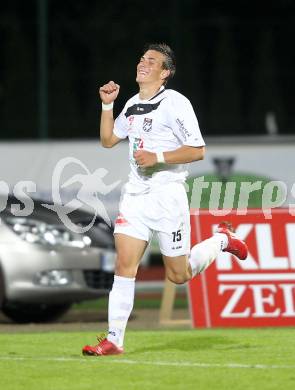 Fussball. Erste Liga. RZ Pellets WAC/St. Andrae gegen TSV Sparkasse Hartberg. Torjubel Sandro Gotal (WAC). Wolfsberg, 10.9.2010. 
Foto: Kuess

---
pressefotos, pressefotografie, kuess, qs, qspictures, sport, bild, bilder, bilddatenbank