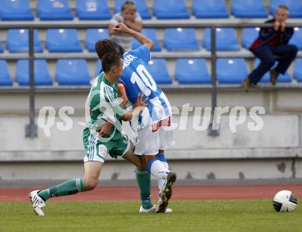 Fussball. Kaerntner Liga. VSV gegen Rapid Lienz A. Ramusch Mario (VSV), Koefele Markus (Lienz).
Villach, 11.9.2010.
Foto: Kuess 
---
pressefotos, pressefotografie, kuess, qs, qspictures, sport, bild, bilder, bilddatenbank