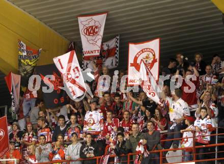 EBEL. Eishockey Bundesliga. KAC gegen VSV. Fans (KAC). Klagenfurt, am 10.9.2010.
Foto: Kuess 

---
pressefotos, pressefotografie, kuess, qs, qspictures, sport, bild, bilder, bilddatenbank