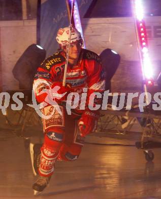 EBEL. Eishockey Bundesliga. KAC gegen VSV. Thomas Hundertpfund (KAC). Klagenfurt, am 10.9.2010.
Foto: Kuess 
---
pressefotos, pressefotografie, kuess, qs, qspictures, sport, bild, bilder, bilddatenbank