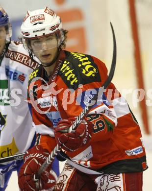 EBEL. Eishockey Bundesliga. KAC gegen VSV. Raphael Herburger (KAC). Klagenfurt, am 10.9.2010.
Foto: Kuess 
---
pressefotos, pressefotografie, kuess, qs, qspictures, sport, bild, bilder, bilddatenbank