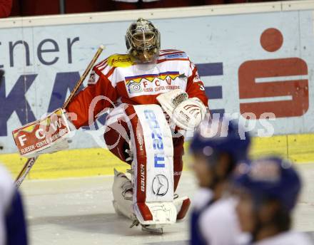 EBEL. Eishockey Bundesliga. KAC gegen VSV. Andy Chiodo (KAC). Klagenfurt, am 10.9.2010.
Foto: Kuess 
---
pressefotos, pressefotografie, kuess, qs, qspictures, sport, bild, bilder, bilddatenbank