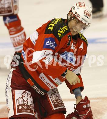 EBEL. Eishockey Bundesliga. KAC gegen VSV. Herbert Ratz (KAC). Klagenfurt, am 10.9.2010.
Foto: Kuess 
---
pressefotos, pressefotografie, kuess, qs, qspictures, sport, bild, bilder, bilddatenbank