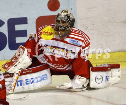 EBEL. Eishockey Bundesliga. KAC gegen VSV. Andy Chiodo (KAC). Klagenfurt, am 10.9.2010.
Foto: Kuess 
---
pressefotos, pressefotografie, kuess, qs, qspictures, sport, bild, bilder, bilddatenbank