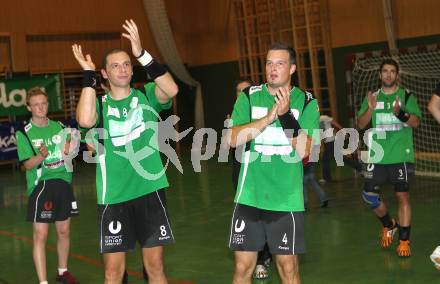 Handball Bundesliga. HCK59 gegen Trofaiach. Jubel Anton Praeprost, Patrick Jochum (HCK). Viktring, 11.9.2010.
Foto: Kuess
---
pressefotos, pressefotografie, kuess, qs, qspictures, sport, bild, bilder, bilddatenbank