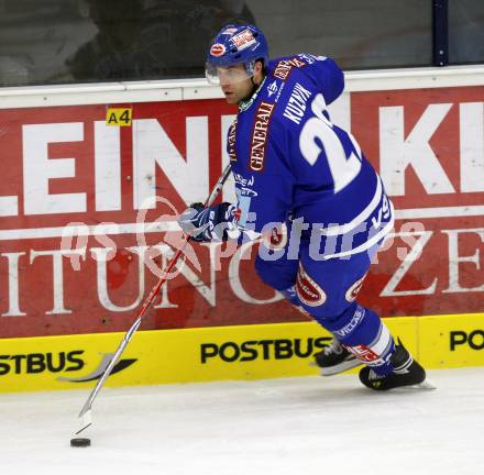 EBEL. Eishockey Bundesliga. EC Pasut VSV gegen Alba Volan SAPA Fehervar. KUZNIK Greg (VSV). Villach, am 17.9.2010.
Foto: Kuess 


---
pressefotos, pressefotografie, kuess, qs, qspictures, sport, bild, bilder, bilddatenbank