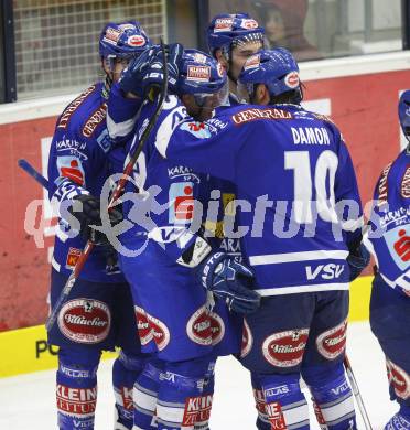 EBEL. Eishockey Bundesliga. VSV gegen Graz 99ers. Torjubel (VSV). Villach, am 19.9.2010.
Foto: Kuess
---
pressefotos, pressefotografie, kuess, qs, qspictures, sport, bild, bilder, bilddatenbank