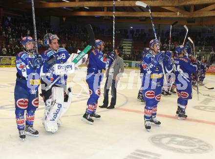 EBEL. Eishockey Bundesliga. VSV gegen Graz 99ers. Jubel (VSV). Villach, am 19.9.2010.
Foto: Kuess
---
pressefotos, pressefotografie, kuess, qs, qspictures, sport, bild, bilder, bilddatenbank