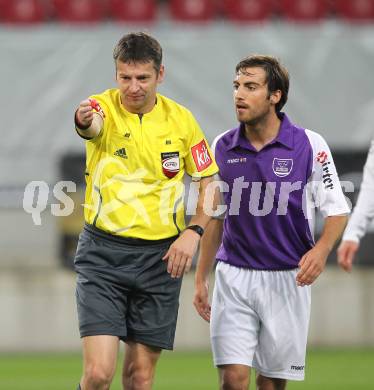 Fussball. Regionalliga. SK Austria Klagenfurt gegen ASK Voitsberg. Schiedsrichter Raimund Buch, Helmut Koenig (Klagenfurt). Klagenfurt, 21.9.2010.
Foto: Kuess

---
pressefotos, pressefotografie, kuess, qs, qspictures, sport, bild, bilder, bilddatenbank