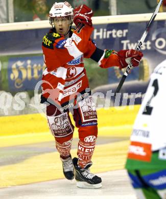 EBEL. Eishockey Bundesliga. KAC gegen HDD TILIA Olimpija Ljubljana.  Torjubel SCOFIELD Tyler (KAC). Klagenfurt, am 24.9.2010.
Foto: Kuess 

---
pressefotos, pressefotografie, kuess, qs, qspictures, sport, bild, bilder, bilddatenbank