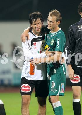 Fussball. Erste Liga. RZ Pellets WAC/St. Andrae gegen SC Austria Lustenau. Sandro Zakany, (WAC), Danijel Micic (Lustenau). Wolfsberg, 24.9.2010. 
Foto: Kuess

---
pressefotos, pressefotografie, kuess, qs, qspictures, sport, bild, bilder, bilddatenbank