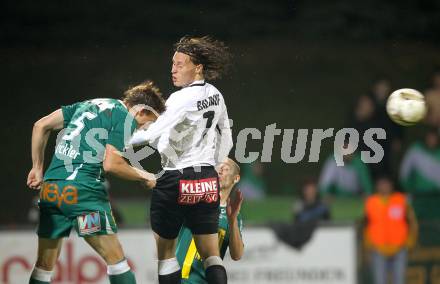 Fussball. Erste Liga. RZ Pellets WAC/St. Andrae gegen SC Austria Lustenau. Dario Baldauf, (WAC), Christoph Stueckler (Lustenau). Wolfsberg, 24.9.2010. 
Foto: Kuess

---
pressefotos, pressefotografie, kuess, qs, qspictures, sport, bild, bilder, bilddatenbank