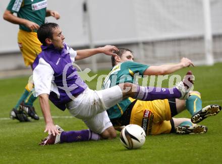 Fussball. Regionalliga. SK Austria Klagenfurt gegen Union Volksbank Voecklamarkt . Pink Markus (Klagenfurt), Gegenleitner Manuel (Voecklamarkt). Klagenfurt, 25.9.2010.
Foto: Kuess

---
pressefotos, pressefotografie, kuess, qs, qspictures, sport, bild, bilder, bilddatenbank