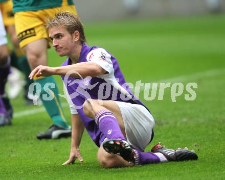 Fussball. Regionalliga. SK Austria Klagenfurt gegen Union Volksbank Voecklamarkt . Peter Pucker (Klagenfurt). Klagenfurt, 25.9.2010.
Foto: Kuess

---
pressefotos, pressefotografie, kuess, qs, qspictures, sport, bild, bilder, bilddatenbank