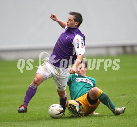 Fussball. Regionalliga. SK Austria Klagenfurt gegen Union Volksbank Voecklamarkt . Martin Salentinig (Klagenfurt), Jozsef Peter (Voecklamarkt). Klagenfurt, 25.9.2010.
Foto: Kuess

---
pressefotos, pressefotografie, kuess, qs, qspictures, sport, bild, bilder, bilddatenbank