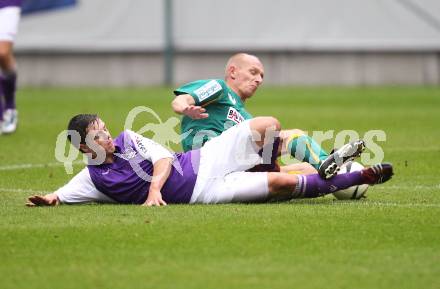 Fussball. Regionalliga. SK Austria Klagenfurt gegen Union Volksbank Voecklamarkt . Martin Salentinig (Klagenfurt), Juergen Dambauer (Voecklamarkt). Klagenfurt, 25.9.2010.
Foto: Kuess

---
pressefotos, pressefotografie, kuess, qs, qspictures, sport, bild, bilder, bilddatenbank