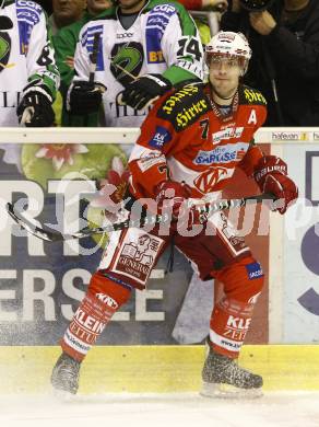 EBEL. Eishockey Bundesliga. KAC gegen HDD TILIA Olimpija Ljubljana. Herbert Ratz (KAC). Klagenfurt, am 24.9.2010.
Foto: Kuess 
---
pressefotos, pressefotografie, kuess, qs, qspictures, sport, bild, bilder, bilddatenbank