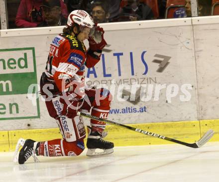 EBEL. Eishockey Bundesliga. KAC gegen HDD TILIA Olimpija Ljubljana. Geier Manuel (KAC). Klagenfurt, am 24.9.2010.
Foto: Kuess
---
pressefotos, pressefotografie, kuess, qs, qspictures, sport, bild, bilder, bilddatenbank