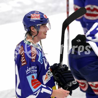 EBEL. Eishockey Bundesliga. EC Pasut VSV gegen Olimpija Ljubljana (Laibach).  Torjubel Michael Raffl (VSV). Villach, am 8.10.2010.
Foto: Kuess 


---
pressefotos, pressefotografie, kuess, qs, qspictures, sport, bild, bilder, bilddatenbank