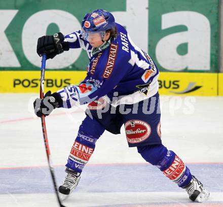 EBEL. Eishockey Bundesliga. EC Pasut VSV gegen Olimpija Ljubljana (Laibach). Michael Raffl (VSV). Villach, am 8.10.2010.
Foto: Kuess 


---
pressefotos, pressefotografie, kuess, qs, qspictures, sport, bild, bilder, bilddatenbank