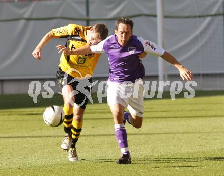 Fussball. SK Austria Klagenfurt gegen USV Allerheiligen. Dollinger Matthias (Klagenfurt), Kocever Marko (Allerheiligend). Klagenfurt, 9.10.2010.
Foto: Kuess
---
pressefotos, pressefotografie, kuess, qs, qspictures, sport, bild, bilder, bilddatenbank