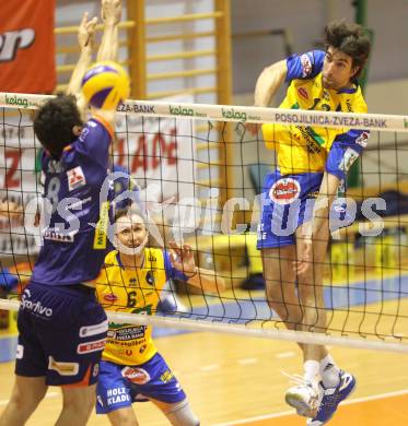 Volleyball. Aich/Dob gegen ACH Bled. Petar Kirchev, Robert Koch (Aich). Prevalje, 9.10.2010.
Foto: Kuess
---
pressefotos, pressefotografie, kuess, qs, qspictures, sport, bild, bilder, bilddatenbank