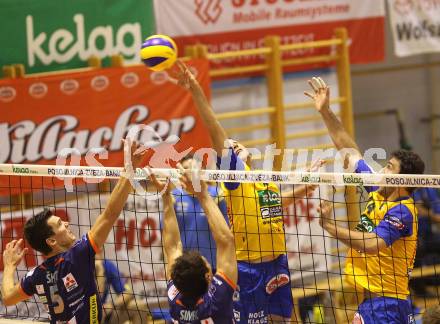 Volleyball. Aich/Dob gegen ACH Bled. Robert Koch, Petar Kirchev (Aich). Prevalje, 9.10.2010.
Foto: Kuess
---
pressefotos, pressefotografie, kuess, qs, qspictures, sport, bild, bilder, bilddatenbank