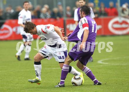 Fussball Regionalliga. SAK gegen SK Austria Klagenfurt. Grega Triplat (SAK), Christian Prawda (Austria). Klagenfurt, am 16.10.2010.
Foto: Kuess
---
pressefotos, pressefotografie, kuess, qs, qspictures, sport, bild, bilder, bilddatenbank