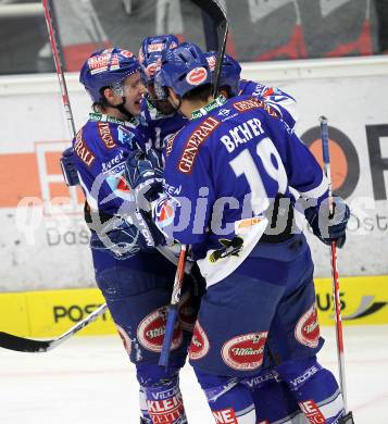 EBEL. Eishockey Bundesliga. EC Pasut VSV gegen KHL Medvescak Zagreb. Torjubel VSV. Villach, am 17.10.2010.
Foto: Kuess 


---
pressefotos, pressefotografie, kuess, qs, qspictures, sport, bild, bilder, bilddatenbank