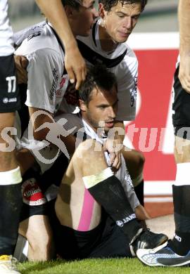 Fussball. Erste Liga. RZ Pellets WAC/St. Andrae gegen SV Scholz Groedig . Torjubel (WAC). Wolfsberg, 15.10.2010. 
Foto: Kuess

---
pressefotos, pressefotografie, kuess, qs, qspictures, sport, bild, bilder, bilddatenbank