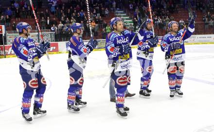 EBEL. Eishockey Bundesliga. EC Pasut VSV gegen KHL Medvescak Zagreb.  Jubel VSV. Villach, am 17.10.2010.
Foto: Kuess 


---
pressefotos, pressefotografie, kuess, qs, qspictures, sport, bild, bilder, bilddatenbank