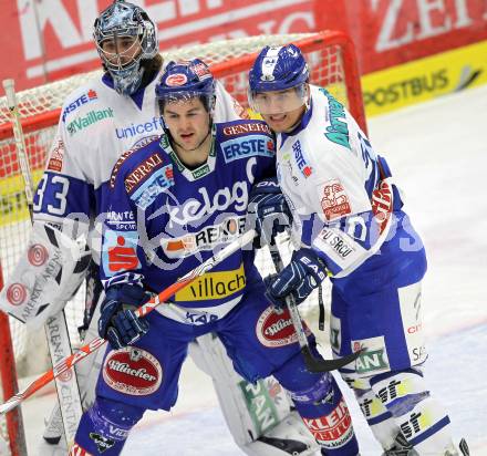 EBEL. Eishockey Bundesliga. EC Pasut VSV gegen KHL Medvescak Zagreb. Jonathan Ferland, (VSV), RABBIT Wacey, KRISTAN Robert  (Zagreb). Villach, am 17.10.2010.
Foto: Kuess 


---
pressefotos, pressefotografie, kuess, qs, qspictures, sport, bild, bilder, bilddatenbank