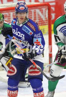 EBEL. Eishockey Bundesliga. EC Pasut VSV gegen Olimpija Ljubljana  (Laibach). Michael Raffl (VSV). Villach, am 8.10.2010.
Foto: Kuess 


---
pressefotos, pressefotografie, kuess, qs, qspictures, sport, bild, bilder, bilddatenbank