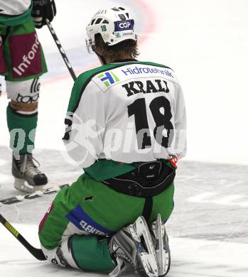 EBEL. Eishockey Bundesliga. EC Pasut VSV gegen Olimpija Ljubljana  (Laibach). Jure Kralj (Ljubljana). Villach, am 8.10.2010.
Foto: Kuess 


---
pressefotos, pressefotografie, kuess, qs, qspictures, sport, bild, bilder, bilddatenbank