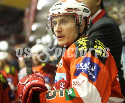 EBEL. Eishockey Bundesliga. KAC gegen HK Acroni Jesenice. David Schuller (KAC). Klagenfurt, am 10.10.2010.
Foto: Kuess 

---
pressefotos, pressefotografie, kuess, qs, qspictures, sport, bild, bilder, bilddatenbank