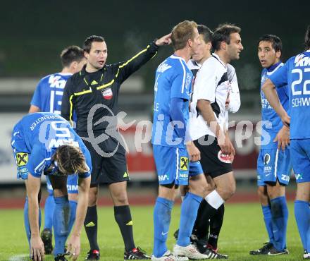 Fussball. Erste Liga. RZ Pellets WAC/St. Andrae gegen FC Lustenau 1907. Rote Karte fuer Marco Reich (Wolfsberg), (Lustenau). Wolfsberg, 22.10.2010.
Foto: Kuess 

---
pressefotos, pressefotografie, kuess, qs, qspictures, sport, bild, bilder, bilddatenbank