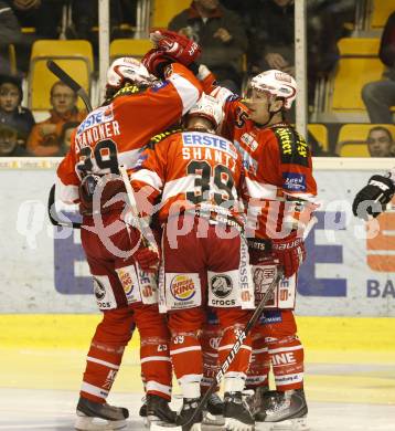 EBEL. Eishockey Bundesliga. KAC gegen EHC LIWEST Linz. Torjubel (KAC), (Linz). Klagenfurt, am 22.10.2010.
Foto: Nadja Kuess
---
pressefotos, pressefotografie, kuess, qs, qspictures, sport, bild, bilder, bilddatenbank