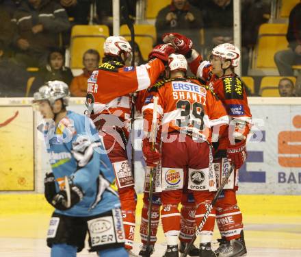 EBEL. Eishockey Bundesliga. KAC gegen EHC LIWEST Linz. Torjubel (KAC), (Linz). Klagenfurt, am 22.10.2010.
Foto: Nadja Kuess
---
pressefotos, pressefotografie, kuess, qs, qspictures, sport, bild, bilder, bilddatenbank