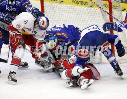 EBEL. Eishockey Bundesliga. EC Pasut VSV gegen EC Red Bull Salzburg.  Prohaska Gert, Kristler Andreas (VSV), Taylor Holst , Hofer Fabio (Salzburg). Villach, am 24.10.2010.
Foto: Nadja Kuess 


---
pressefotos, pressefotografie, kuess, qs, qspictures, sport, bild, bilder, bilddatenbank