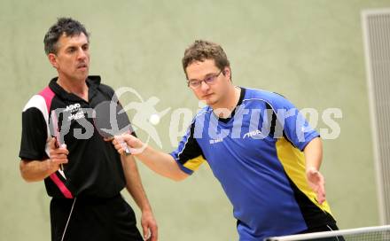 Tischtennis. Kaerntner ASVOE Landesmeisterschaften. Rudolf Jakobitsch, Markus Schaetzer. Tanzenberger, am 24.10.2010.
Foto: Kuess
---
pressefotos, pressefotografie, kuess, qs, qspictures, sport, bild, bilder, bilddatenbank