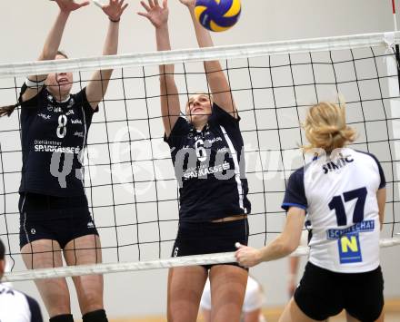 Volleyball MEL. ATSC Wildcats gegen Post SV. Birgit Wuestenhagen, Rosalinda Seidl (Wildcats). Klagenfurt, 23.10.2010.
Foto: Kuess
---
pressefotos, pressefotografie, kuess, qs, qspictures, sport, bild, bilder, bilddatenbank