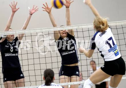 Volleyball MEL. ATSC Wildcats gegen Post SV. Birgit Wuestenhagen, Sophie Wallner (Wildcats). Klagenfurt, 23.10.2010.
Foto: Kuess
---
pressefotos, pressefotografie, kuess, qs, qspictures, sport, bild, bilder, bilddatenbank