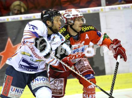 EBEL. Eishockey Bundesliga. KAC gegen Alba Volan SAPA Fehervar AV19. Herbert Ratz,  (KAC),  Csaba Kovacs (Alba Volan). Klagenfurt, am 26.10.2010.
Foto: Kuess 

---
pressefotos, pressefotografie, kuess, qs, qspictures, sport, bild, bilder, bilddatenbank