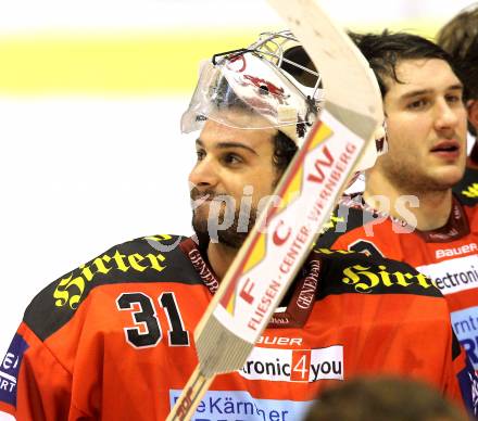 EBEL. Eishockey Bundesliga. KAC gegen Alba Volan SAPA Fehervar AV19. Andy Chiodo (KAC). Klagenfurt, am 26.10.2010.
Foto: Kuess 

---
pressefotos, pressefotografie, kuess, qs, qspictures, sport, bild, bilder, bilddatenbank