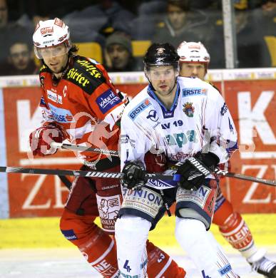 EBEL. Eishockey Bundesliga. KAC gegen Alba Volan SAPA Fehervar AV19. Christoph Brandner,  (KAC), Andras Horvath (Alba Volan). Klagenfurt, am 26.10.2010.
Foto: Kuess 

---
pressefotos, pressefotografie, kuess, qs, qspictures, sport, bild, bilder, bilddatenbank