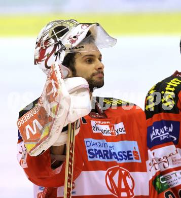 EBEL. Eishockey Bundesliga. KAC gegen Alba Volan SAPA Fehervar AV19. Andy Chiodo (KAC). Klagenfurt, am 26.10.2010.
Foto: Kuess 

---
pressefotos, pressefotografie, kuess, qs, qspictures, sport, bild, bilder, bilddatenbank