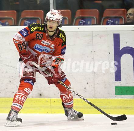 EBEL. Eishockey Bundesliga. KAC gegen Alba Volan SAPA Fehervar AV19. Raphael Herburger (KAC). Klagenfurt, am 26.10.2010.
Foto: Kuess 

---
pressefotos, pressefotografie, kuess, qs, qspictures, sport, bild, bilder, bilddatenbank