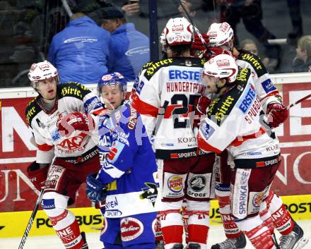 EBEL. Eishockey Bundesliga. VSV gegen KAC. Torjubel KAC. Villach, am 29.10.2010.
Foto: Nadja Kuess 

---
pressefotos, pressefotografie, kuess, qs, qspictures, sport, bild, bilder, bilddatenbank