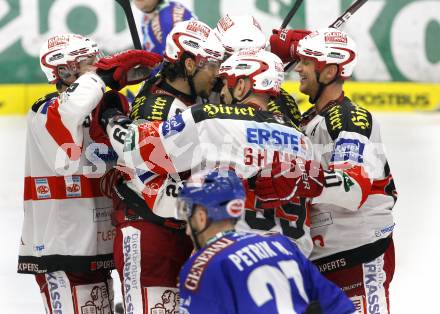 EBEL. Eishockey Bundesliga. VSV gegen KAC. Torjubel KAC. Villach, am 29.10.2010.
Foto: Nadja Kuess 

---
pressefotos, pressefotografie, kuess, qs, qspictures, sport, bild, bilder, bilddatenbank